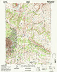 Miners Delight Wyoming Historical topographic map, 1:24000 scale, 7.5 X 7.5 Minute, Year 1991