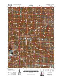 Miners Delight Wyoming Historical topographic map, 1:24000 scale, 7.5 X 7.5 Minute, Year 2012