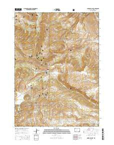 Miners Delight Wyoming Current topographic map, 1:24000 scale, 7.5 X 7.5 Minute, Year 2015