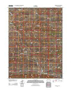 Minnies Gap Wyoming Historical topographic map, 1:24000 scale, 7.5 X 7.5 Minute, Year 2012