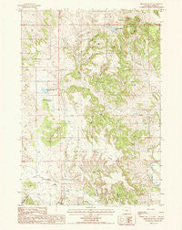 Missouri Buttes Wyoming Historical topographic map, 1:24000 scale, 7.5 X 7.5 Minute, Year 1984