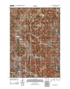 Missouri Buttes Wyoming Historical topographic map, 1:24000 scale, 7.5 X 7.5 Minute, Year 2012