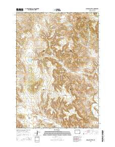 Missouri Buttes Wyoming Current topographic map, 1:24000 scale, 7.5 X 7.5 Minute, Year 2015