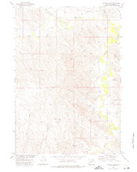 Mitchell Draw Wyoming Historical topographic map, 1:24000 scale, 7.5 X 7.5 Minute, Year 1972