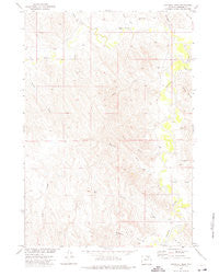 Mitchell Draw Wyoming Historical topographic map, 1:24000 scale, 7.5 X 7.5 Minute, Year 1972