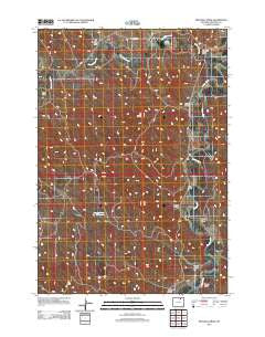 Mitchell Draw Wyoming Historical topographic map, 1:24000 scale, 7.5 X 7.5 Minute, Year 2012