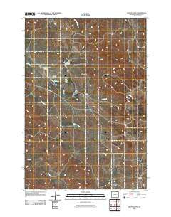 Mitten Butte Wyoming Historical topographic map, 1:24000 scale, 7.5 X 7.5 Minute, Year 2011