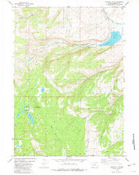 Moccasin Lake Wyoming Historical topographic map, 1:24000 scale, 7.5 X 7.5 Minute, Year 1981