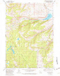 Moccasin Lake Wyoming Historical topographic map, 1:24000 scale, 7.5 X 7.5 Minute, Year 1981
