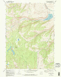 Moccasin Lake Wyoming Historical topographic map, 1:24000 scale, 7.5 X 7.5 Minute, Year 1981