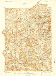 Moccasin Lake Wyoming Historical topographic map, 1:48000 scale, 15 X 15 Minute, Year 1937