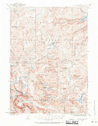 Moccasin Lake Wyoming Historical topographic map, 1:62500 scale, 15 X 15 Minute, Year 1937