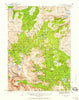 Moccasin Lake Wyoming Historical topographic map, 1:62500 scale, 15 X 15 Minute, Year 1937