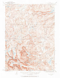 Moccasin Lake Wyoming Historical topographic map, 1:62500 scale, 15 X 15 Minute, Year 1937