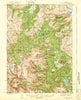 Moccasin Lake Wyoming Historical topographic map, 1:62500 scale, 15 X 15 Minute, Year 1943
