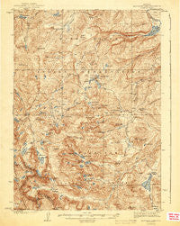Moccasin Lake Wyoming Historical topographic map, 1:62500 scale, 15 X 15 Minute, Year 1943