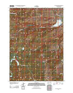 Moccasin Lake Wyoming Historical topographic map, 1:24000 scale, 7.5 X 7.5 Minute, Year 2012