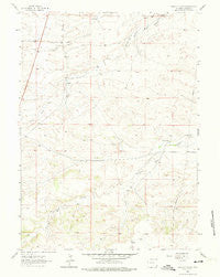 Moffett Ranch Wyoming Historical topographic map, 1:24000 scale, 7.5 X 7.5 Minute, Year 1962
