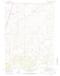 Moffett Ranch Wyoming Historical topographic map, 1:24000 scale, 7.5 X 7.5 Minute, Year 1962