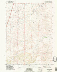 Moffett Ranch Wyoming Historical topographic map, 1:24000 scale, 7.5 X 7.5 Minute, Year 1990
