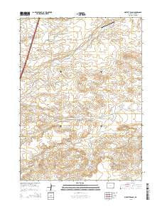 Moffett Ranch Wyoming Current topographic map, 1:24000 scale, 7.5 X 7.5 Minute, Year 2015