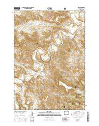 Mona Wyoming Current topographic map, 1:24000 scale, 7.5 X 7.5 Minute, Year 2015