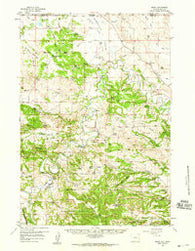 Mona Wyoming Historical topographic map, 1:62500 scale, 15 X 15 Minute, Year 1957