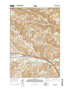 Monarch Wyoming Current topographic map, 1:24000 scale, 7.5 X 7.5 Minute, Year 2015