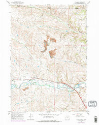 Monarch Wyoming Historical topographic map, 1:24000 scale, 7.5 X 7.5 Minute, Year 1964