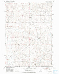 Moneta SE Wyoming Historical topographic map, 1:24000 scale, 7.5 X 7.5 Minute, Year 1952