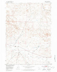 Moneta Wyoming Historical topographic map, 1:24000 scale, 7.5 X 7.5 Minute, Year 1952