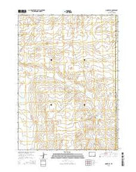 Moneta SE Wyoming Current topographic map, 1:24000 scale, 7.5 X 7.5 Minute, Year 2015