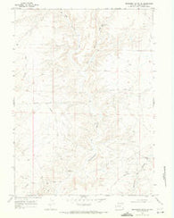 Monument Butte NE Wyoming Historical topographic map, 1:24000 scale, 7.5 X 7.5 Minute, Year 1968