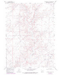 Monument Butte NE Wyoming Historical topographic map, 1:24000 scale, 7.5 X 7.5 Minute, Year 1968