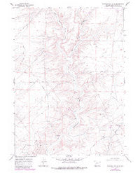 Monument Butte NE Wyoming Historical topographic map, 1:24000 scale, 7.5 X 7.5 Minute, Year 1968