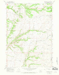 Monument Hill Wyoming Historical topographic map, 1:24000 scale, 7.5 X 7.5 Minute, Year 1966