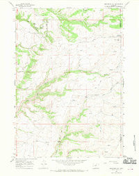 Monument Hill Wyoming Historical topographic map, 1:24000 scale, 7.5 X 7.5 Minute, Year 1966