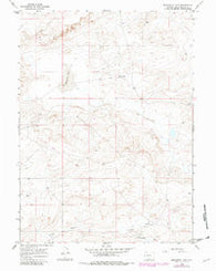 Monument Lake Wyoming Historical topographic map, 1:24000 scale, 7.5 X 7.5 Minute, Year 1966