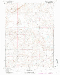 Monument Lake Wyoming Historical topographic map, 1:24000 scale, 7.5 X 7.5 Minute, Year 1966
