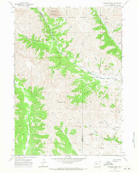 Monument Peak Wyoming Historical topographic map, 1:24000 scale, 7.5 X 7.5 Minute, Year 1967