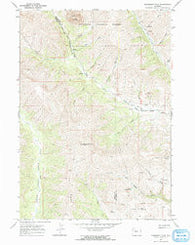 Monument Peak Wyoming Historical topographic map, 1:24000 scale, 7.5 X 7.5 Minute, Year 1967