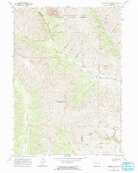 Monument Peak Wyoming Historical topographic map, 1:24000 scale, 7.5 X 7.5 Minute, Year 1967