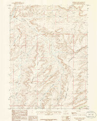 Monument Ridge Wyoming Historical topographic map, 1:24000 scale, 7.5 X 7.5 Minute, Year 1986