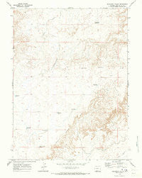 Monument Valley Wyoming Historical topographic map, 1:24000 scale, 7.5 X 7.5 Minute, Year 1970