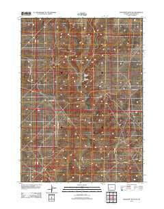 Monument Butte NE Wyoming Historical topographic map, 1:24000 scale, 7.5 X 7.5 Minute, Year 2012