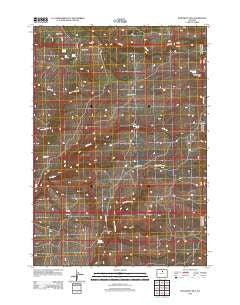 Monument Hill Wyoming Historical topographic map, 1:24000 scale, 7.5 X 7.5 Minute, Year 2012