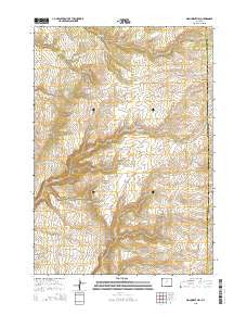 Monument Hill Wyoming Current topographic map, 1:24000 scale, 7.5 X 7.5 Minute, Year 2015
