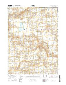 Monument Lake Wyoming Current topographic map, 1:24000 scale, 7.5 X 7.5 Minute, Year 2015