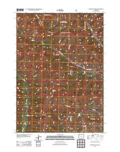 Monument Peak Wyoming Historical topographic map, 1:24000 scale, 7.5 X 7.5 Minute, Year 2012