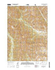 Monument Peak Wyoming Current topographic map, 1:24000 scale, 7.5 X 7.5 Minute, Year 2015